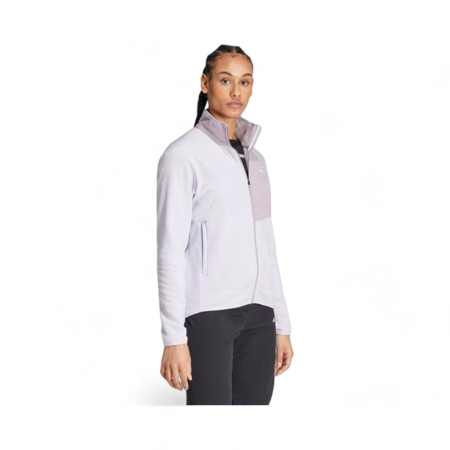 Chaqueta Outdoor Mujer Adidas Terrex Fleece Morado
