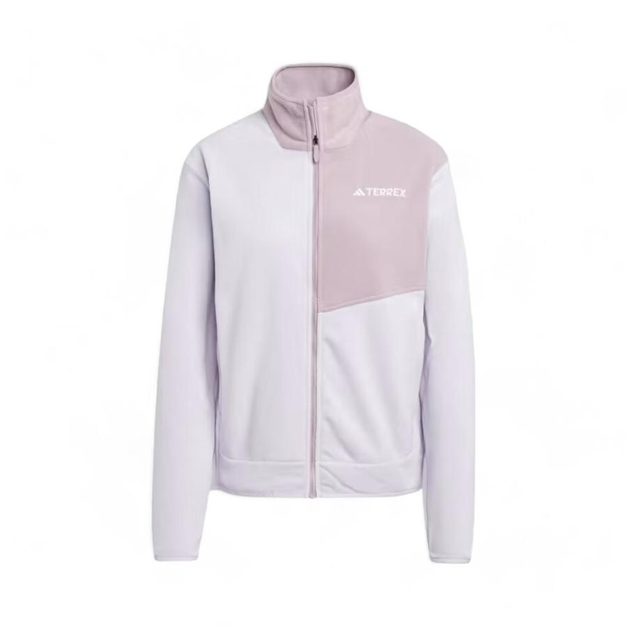 Chaqueta Outdoor Mujer Adidas Terrex Fleece Morado