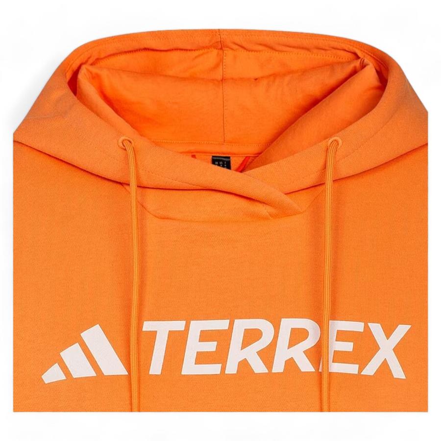 Polerón Capucha Logo Mujer Adidas Terrex Naranjo