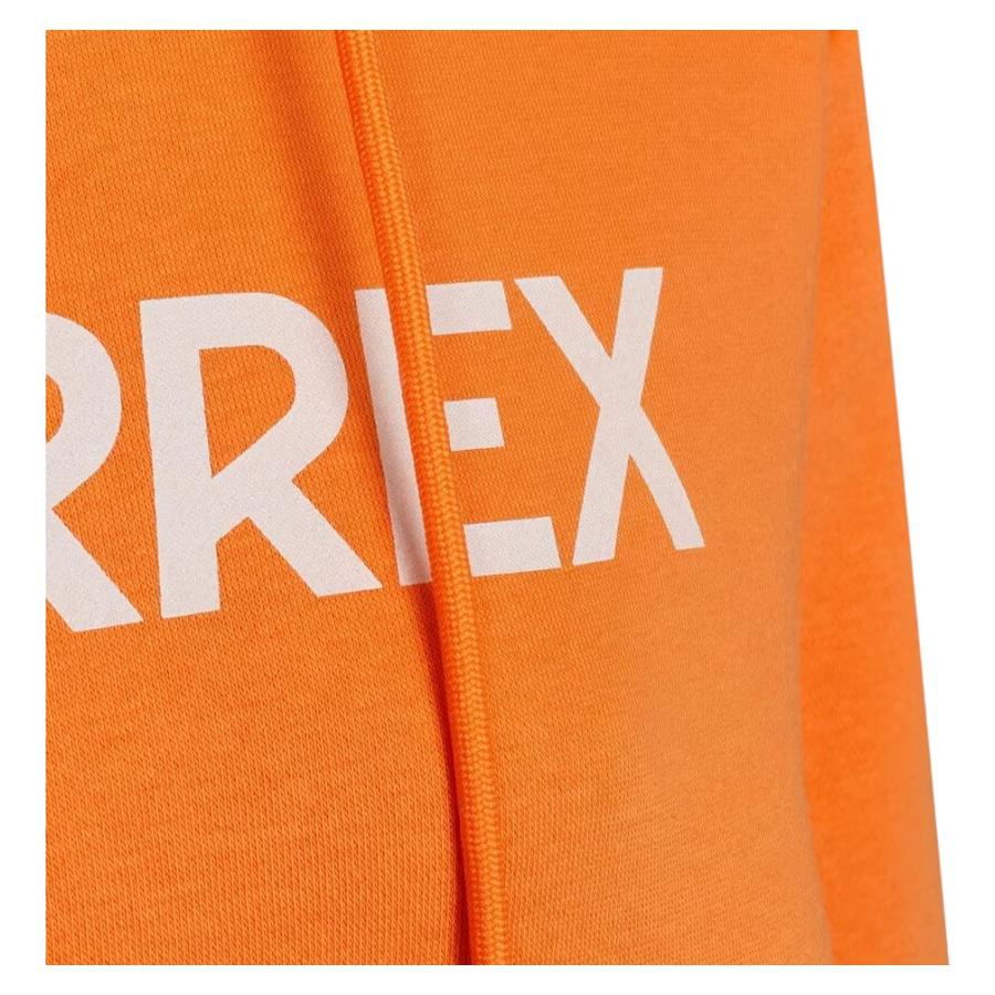 Polerón Capucha Logo Mujer Adidas Terrex Naranjo