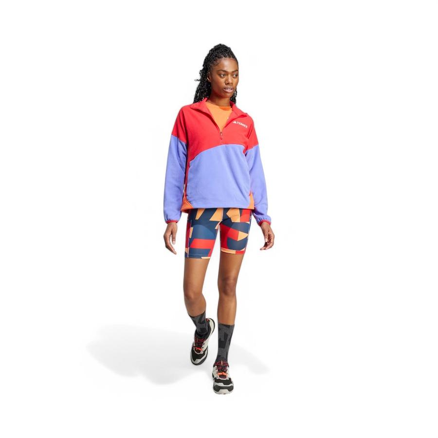 Chaqueta Mujer Adidas Terrex Anorak Multi Purpura/Rojo