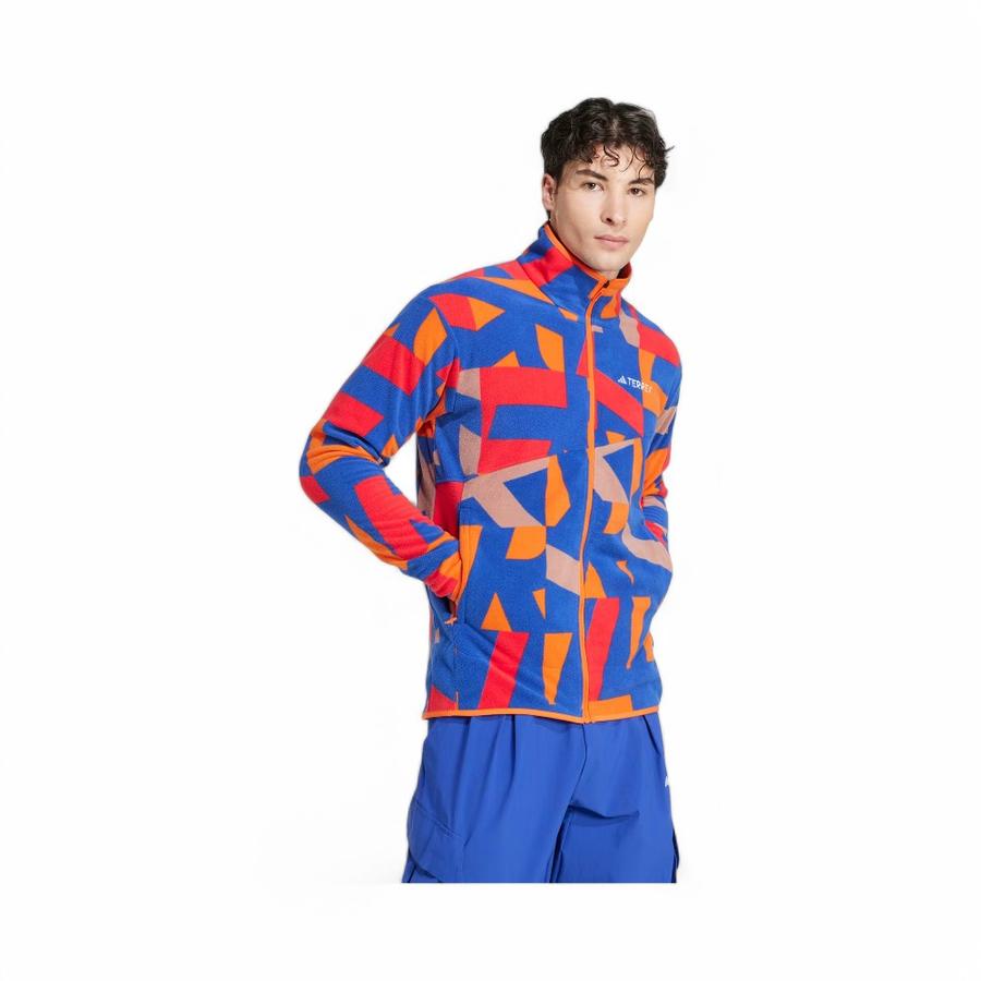 Chaqueta Hombre Adidas Terrex Multi Printed Rojo/Azul