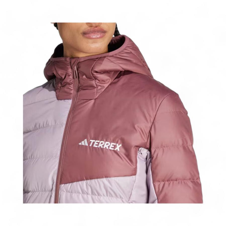 Chaqueta Outdoor Gorro Mujer Adidas Terrex MT Down Morado
