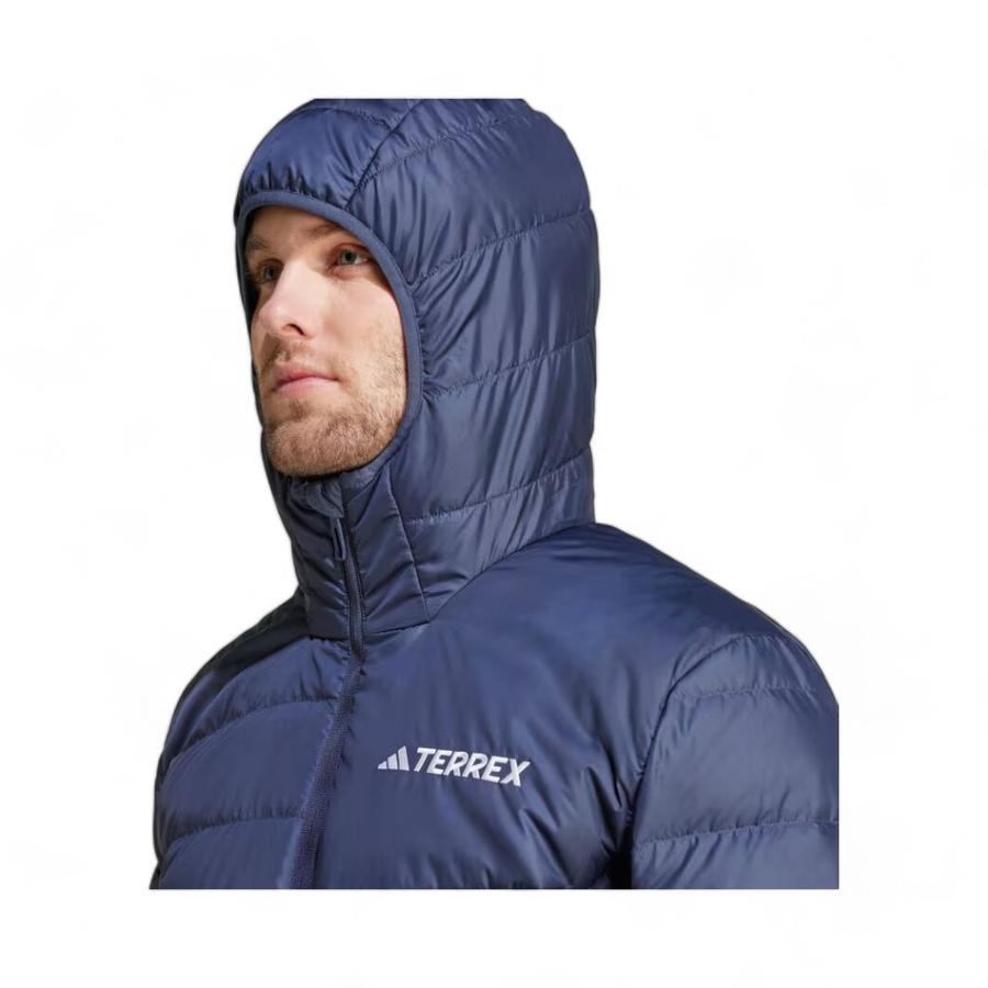 Chaqueta Outdoor Gorro Hombre Adidas Terrex MT Down Azul