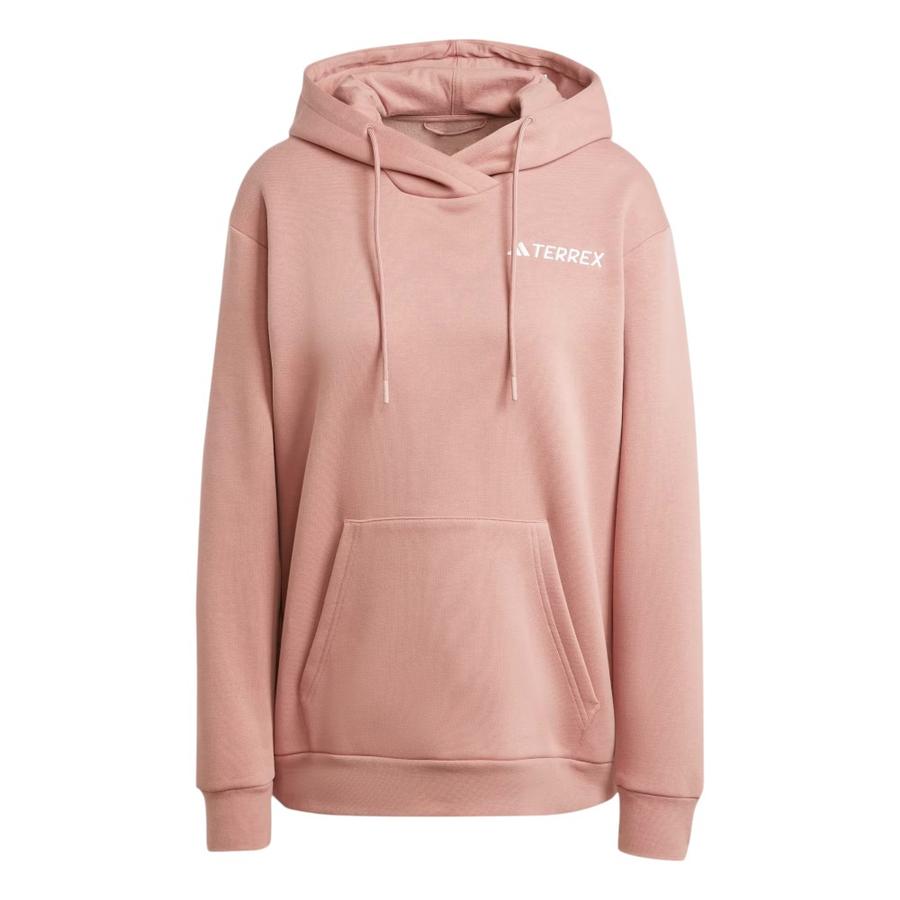 Polerón Con Capucha Multi Logo Mujer Adidas Terrex Rosa