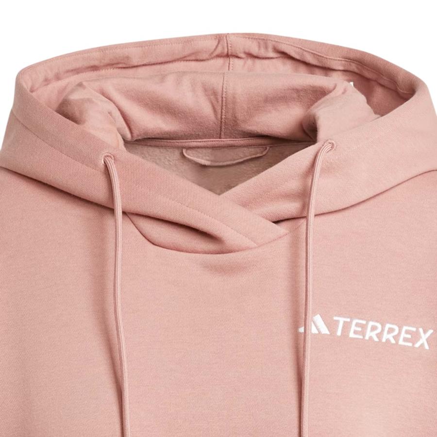 Polerón Con Capucha Multi Logo Mujer Adidas Terrex Rosa