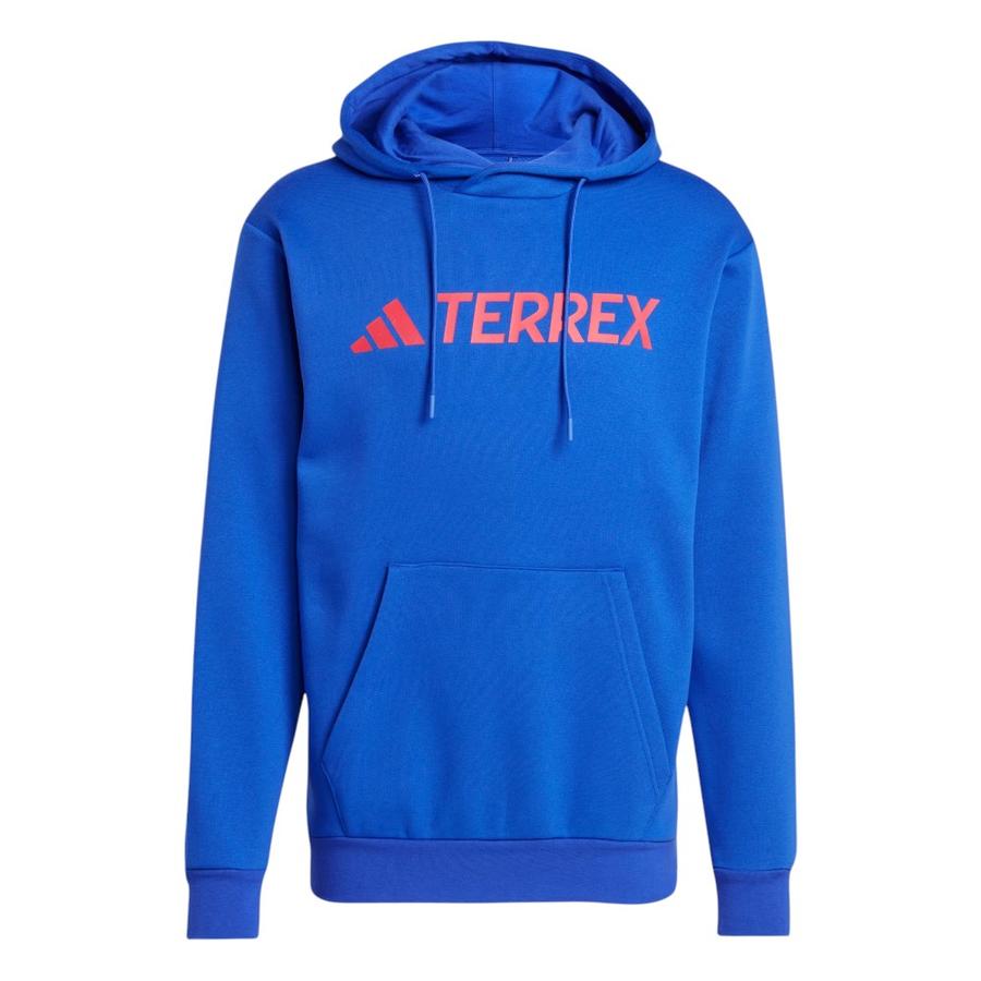 Polerón Con Capucha Multi Logo Hombre Adidas Terrex Azul