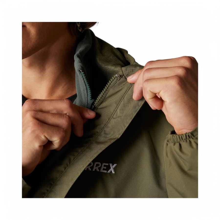Chaqueta 3 En 1 Hombre Adidas Terrex Multi Essentials Olivo