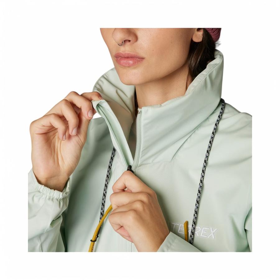 Chaqueta Mujer Adidas Terrex Multi Essentials 2L Verde Claro
