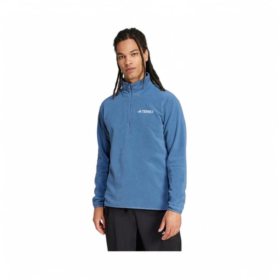 Polar Hombre Adidas Terrex Multi Essentials 1/2 Zip Celeste