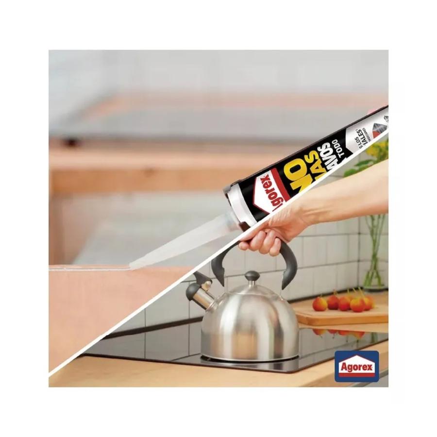 Adhesivo Agorex No Mas Clavos Para Todo Crystal 290 Ml