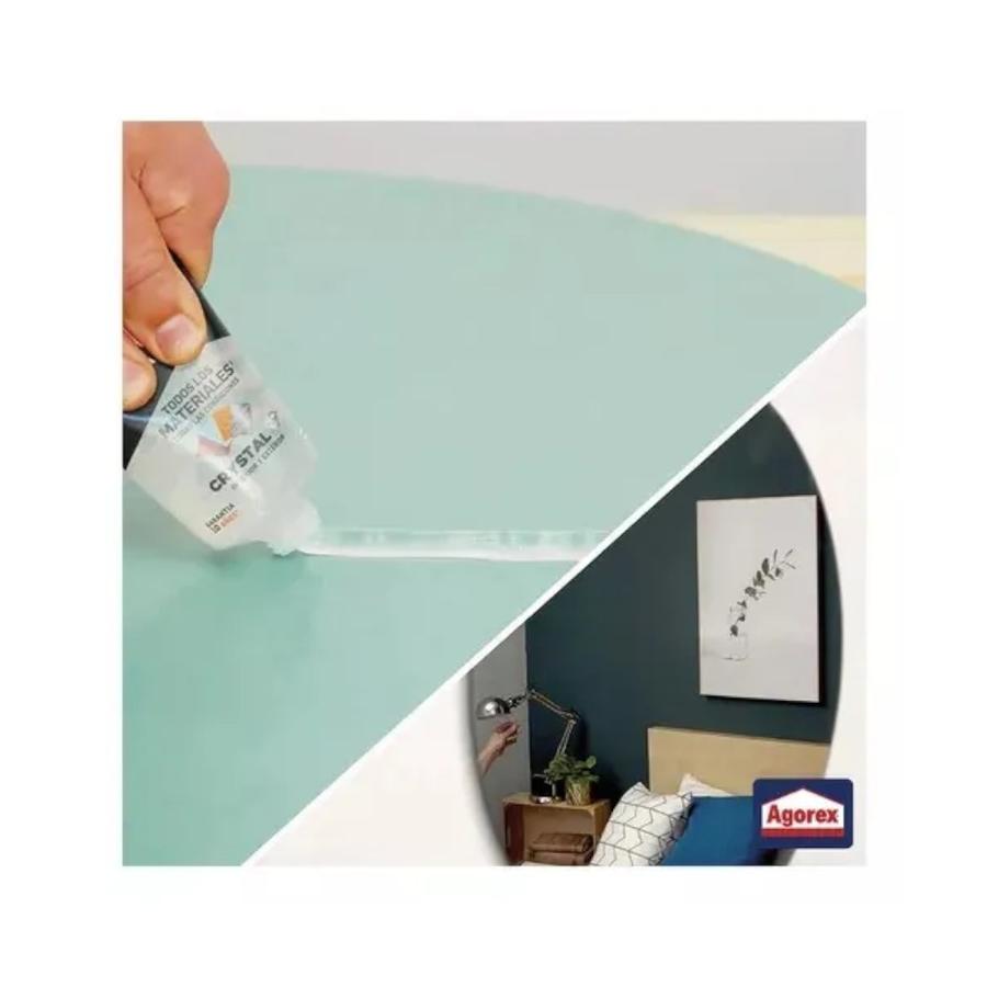 Adhesivo Agorex No Mas Clavos Para Todo Crystal Pomo 90 Ml