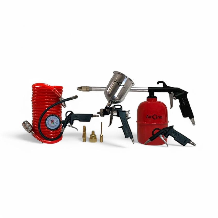 Kit Universal 8 Accesorios Para Compresor AirOne Gravedad