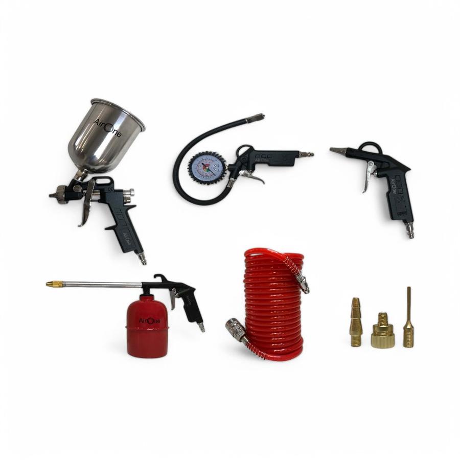 Kit Universal 8 Accesorios Para Compresor AirOne Gravedad