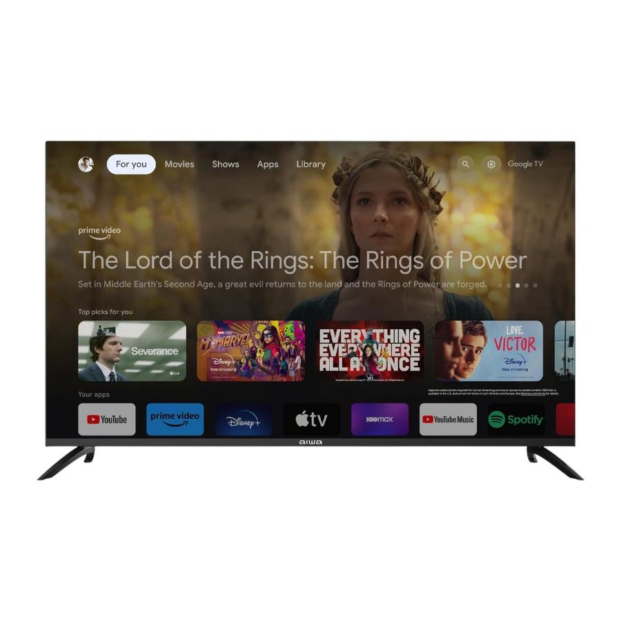Smart Tv Aiwa 43" AW43B4SMFL Android Tv FHD