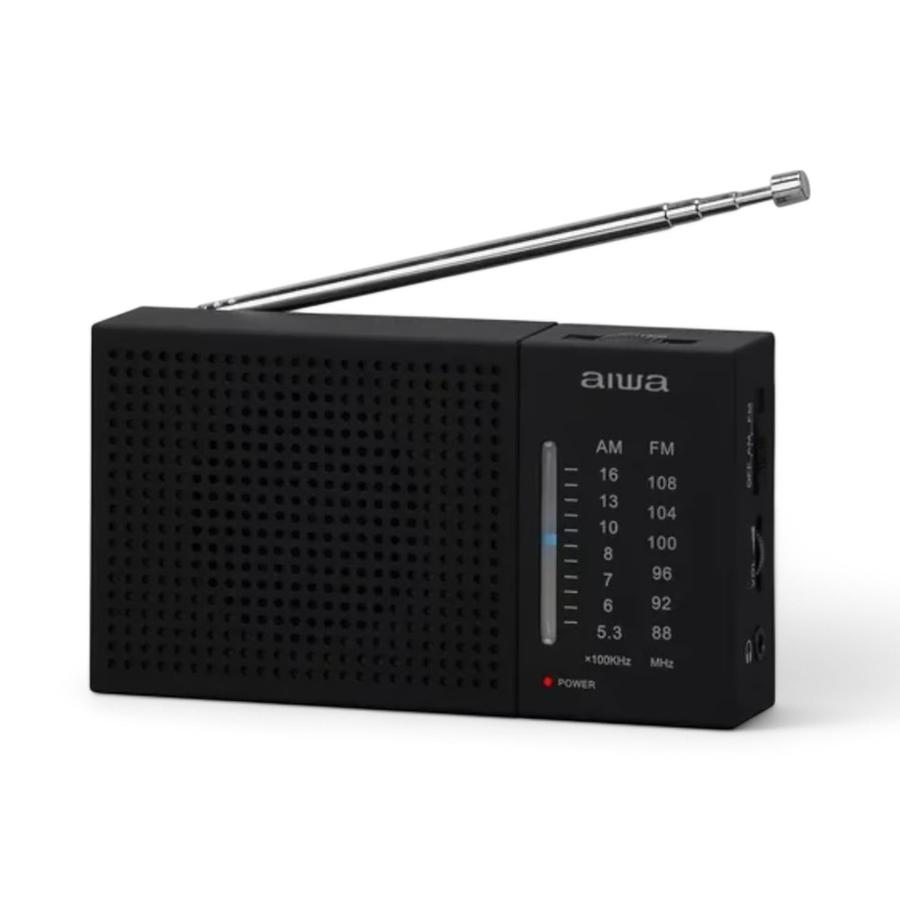 Radio Analógica Aiwa AWFML2 AM/FM Portatil Negro