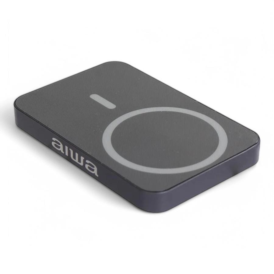 Cargador Batería Externa Aiwa Carga Inalámbrica 5000 MAH