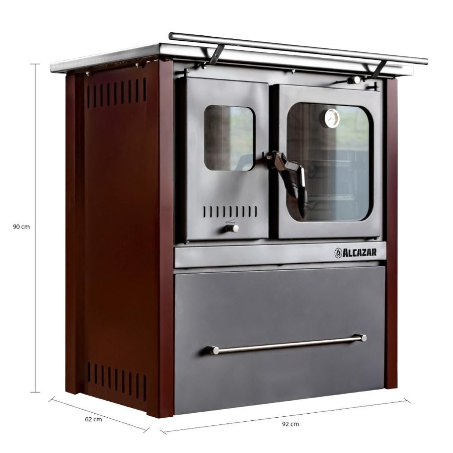Combo Cocina Alcázar M90 Con Kit Acero 6