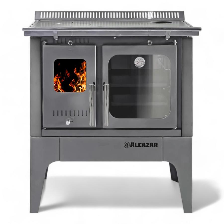 Combo Cocina Alcázar S800 Con Kit Acero 5" Gris