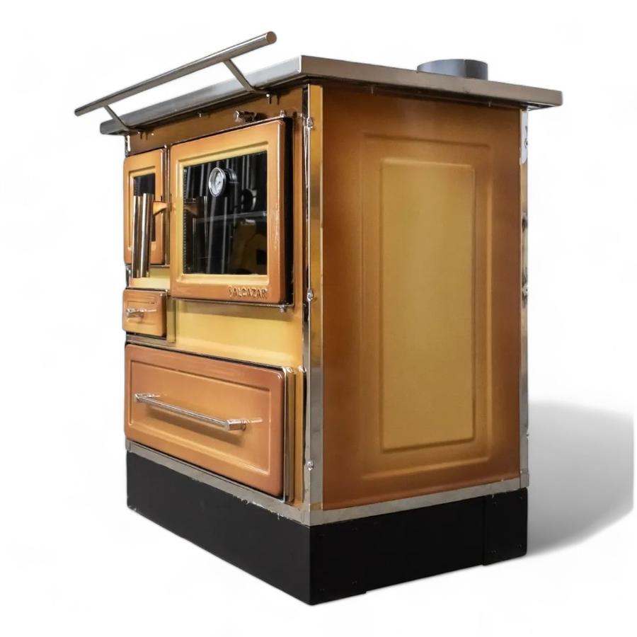 Cocina Leña Alcázar 82X56 Mueble Mz Con Kit 5
