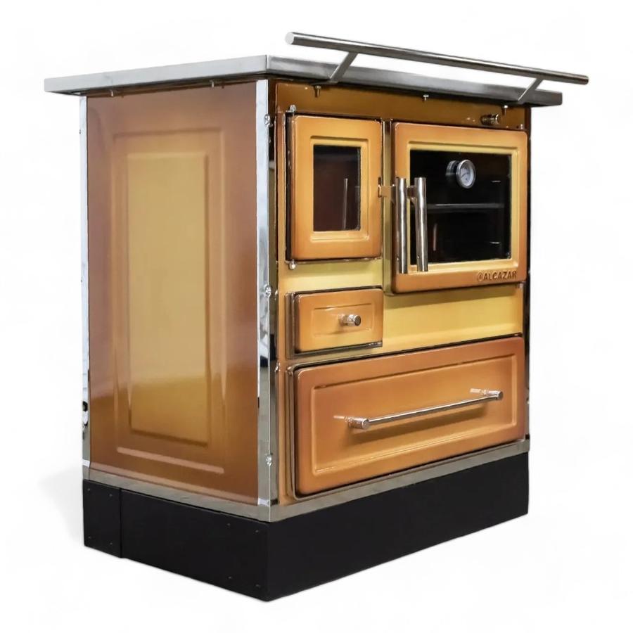 Cocina Leña Alcázar 82X56 Mueble Mz Con Kit 5