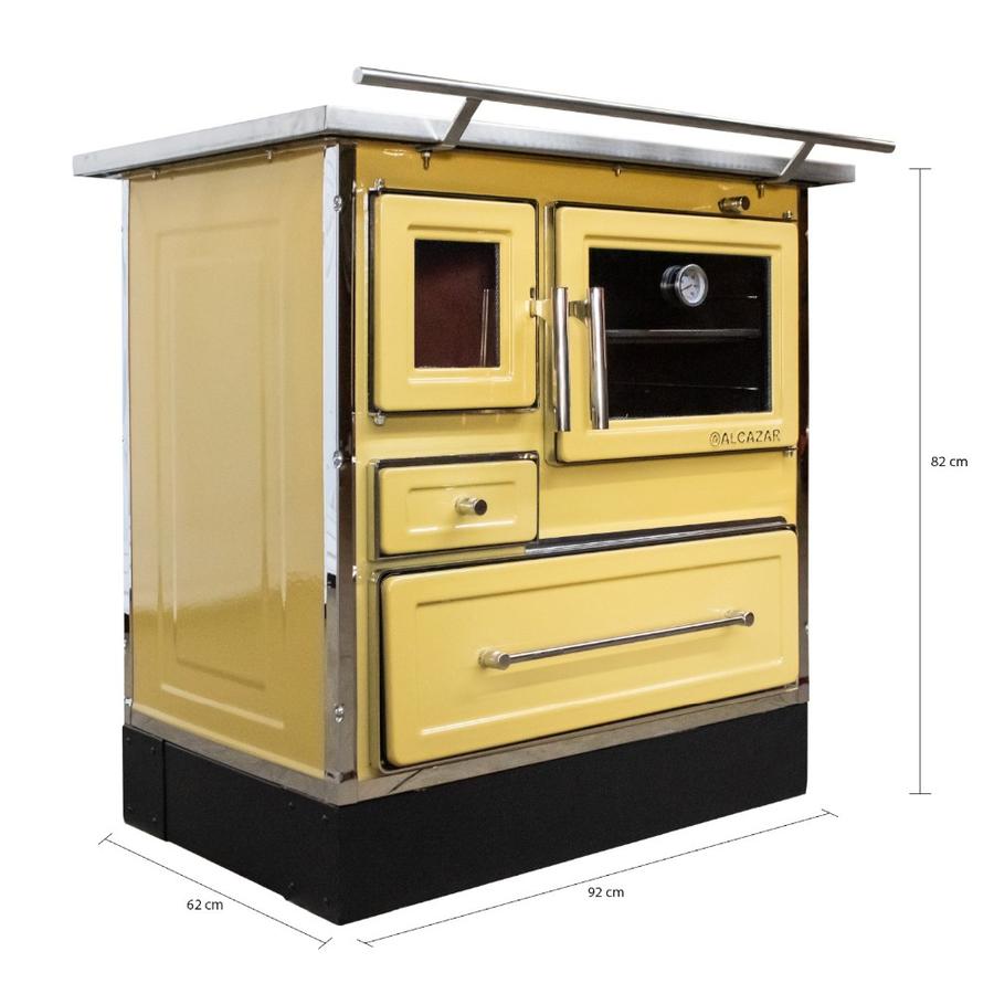 Cocina Leña Alcázar 92X62 Mueble Mz Con Kit 6