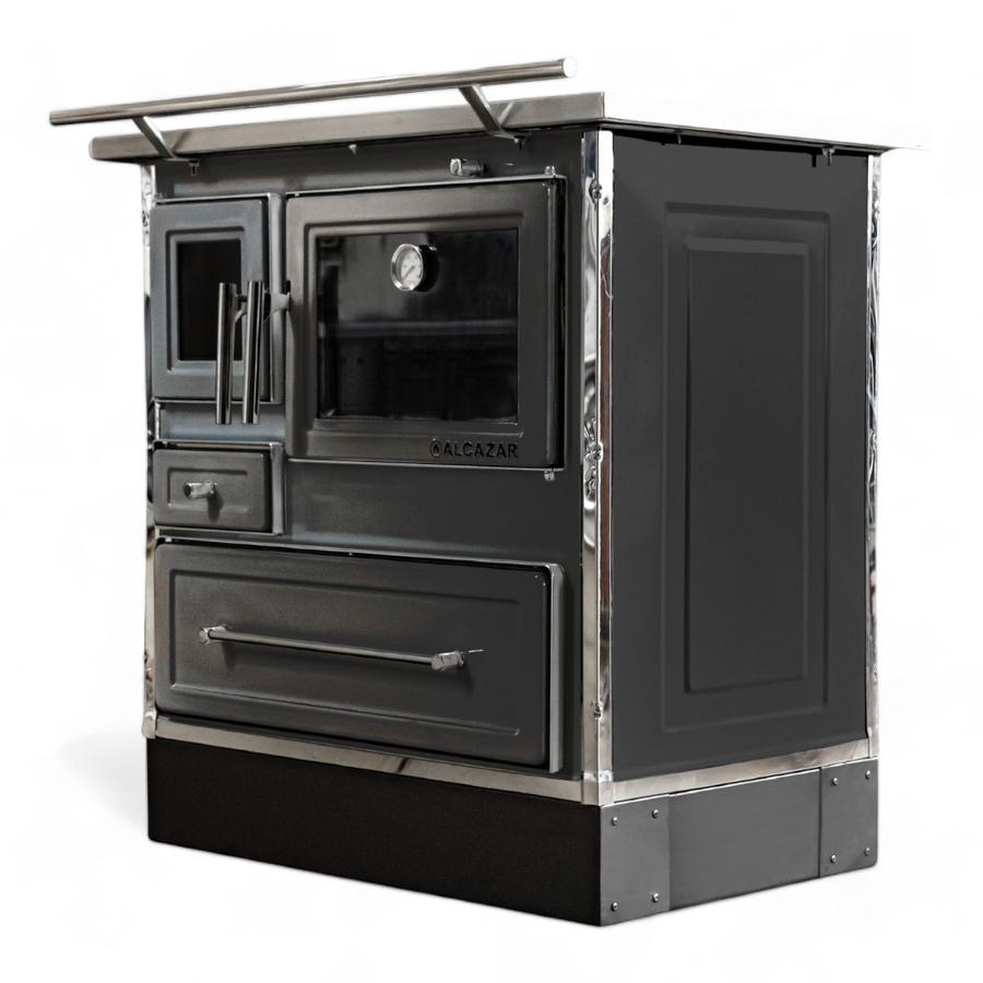 Cocina Leña Alcázar 92X62 Mueble Mz Con Kit 6