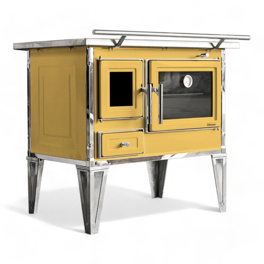 Cocina Leña Alcázar 72X56 L70 Con Kit Caño 5