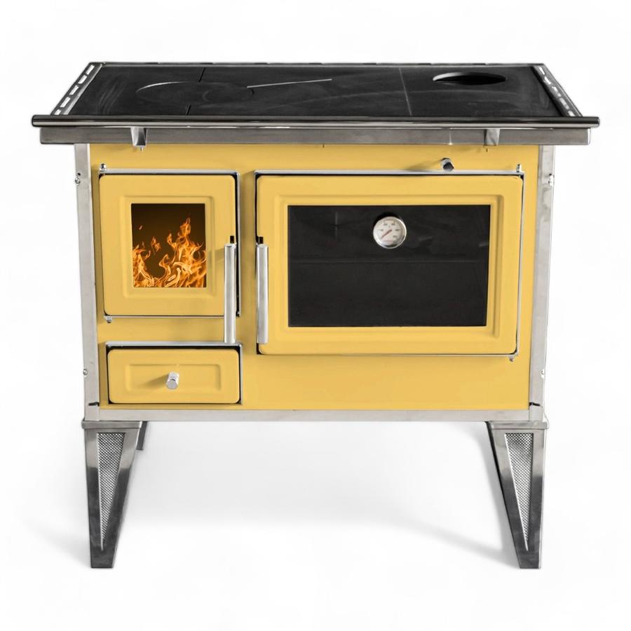 Cocina Leña Alcázar 82X56 L80 Con Kit Caño 5