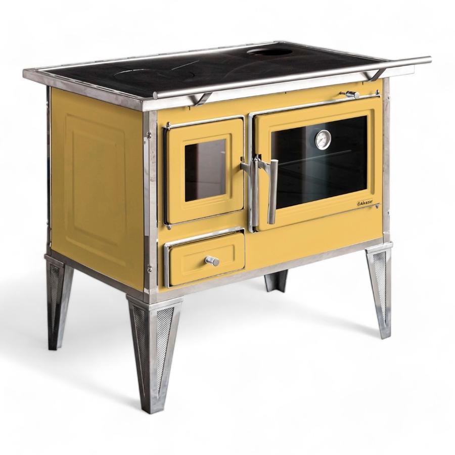 Cocina Leña Alcázar 82X56 L80 Con Kit Caño 5