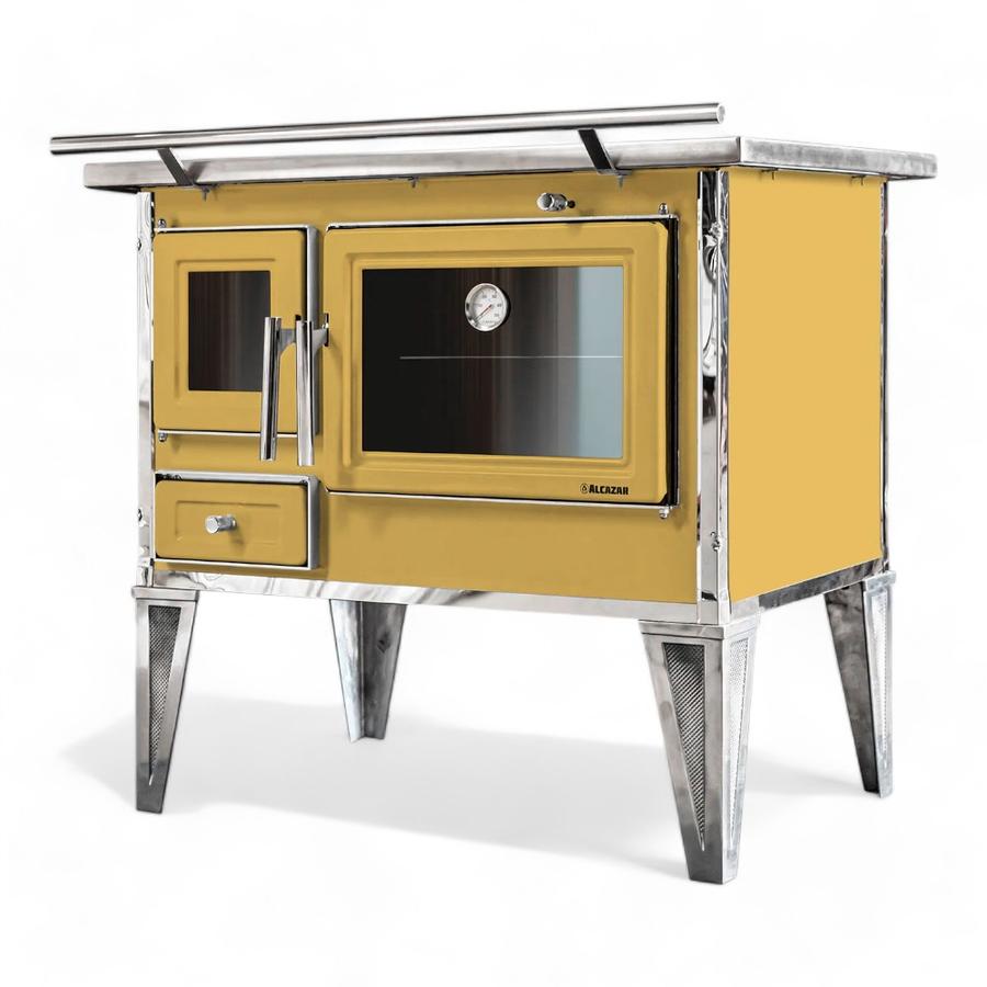 Cocina Leña Alcázar 82X56 L80 Con Kit Caño 5