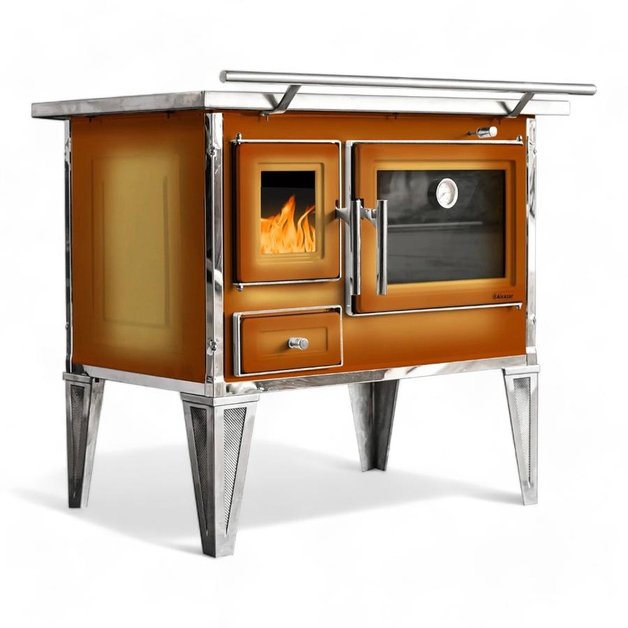 Cocina Leña Alcázar 82X56 L80 Con Kit Caño 5