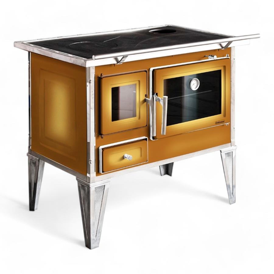 Cocina Leña Alcázar 82X56 L80 Con Kit Caño 5