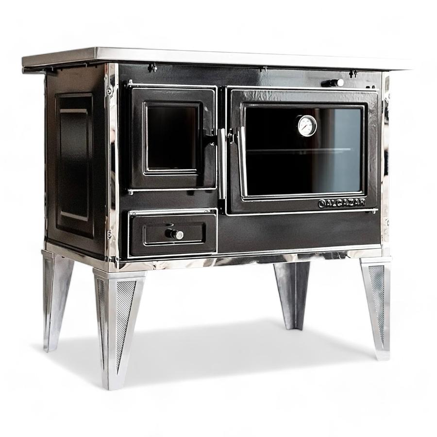 Cocina Leña Alcázar 92X62 L90 Con Kit Caño 6