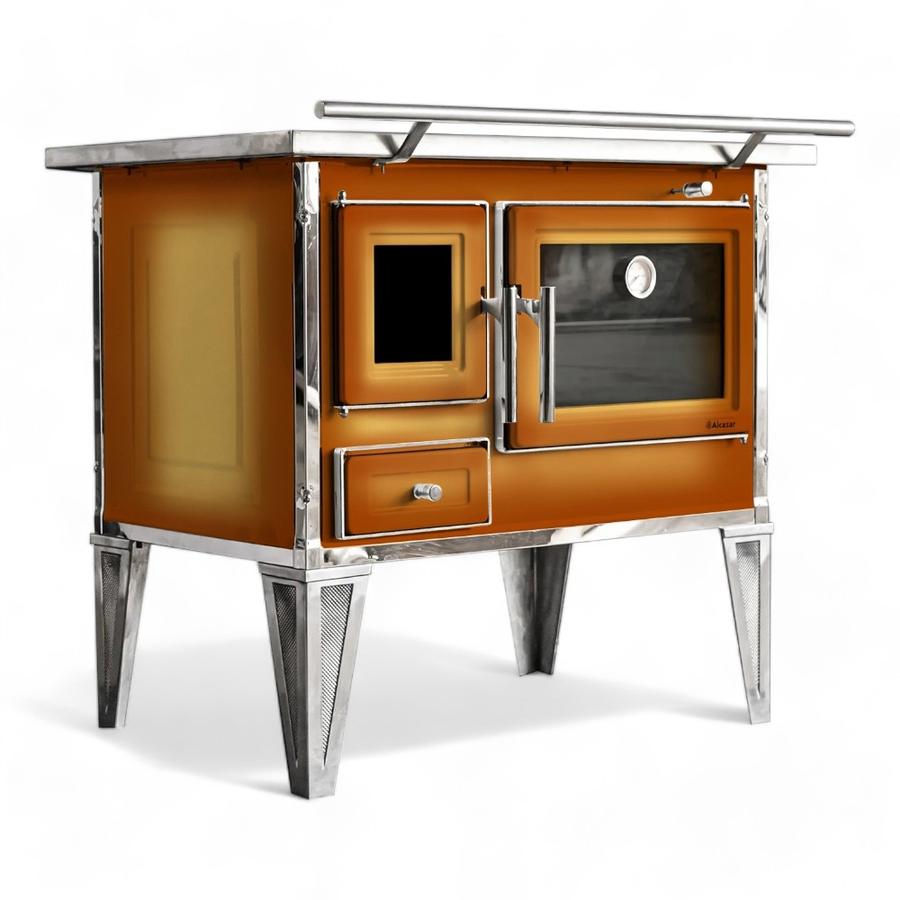 Cocina Leña Alcázar 92X62 L90 Con Kit Caño 6