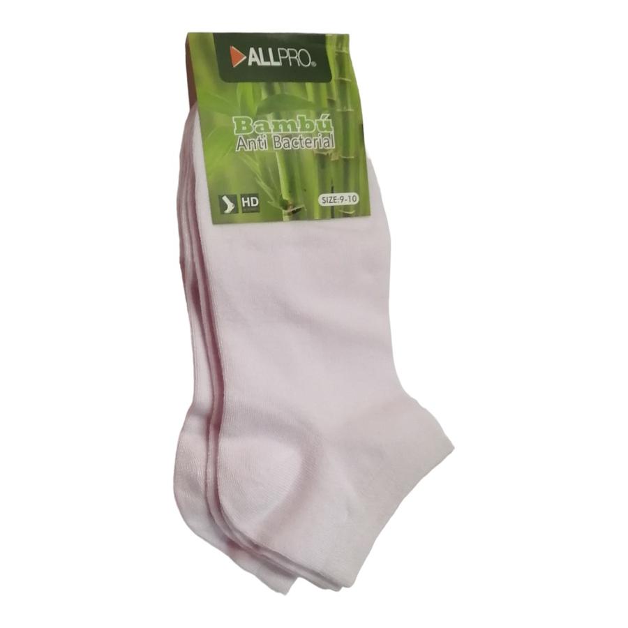 Calcetines Tripack Mujer Allpro Bambu 8103 Blanco