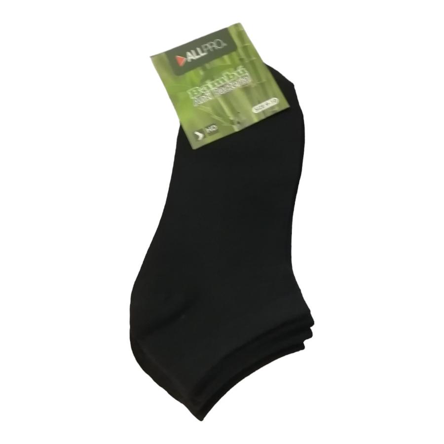 Calcetines Tripack Mujer Allpro Bambu 8108 Negro