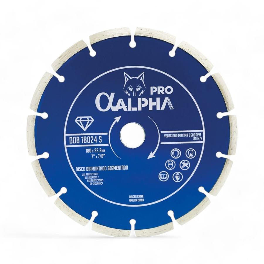 Disco Diamantado Segmentado Alpha Pro 7"
