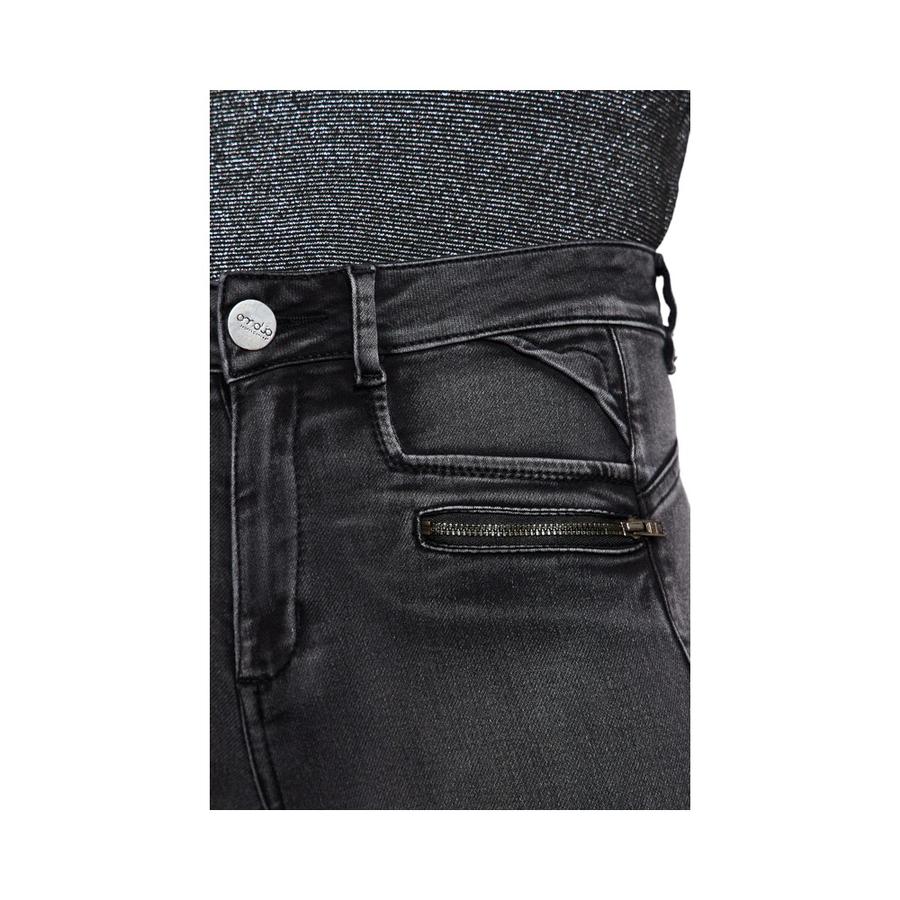 Jeans Pitillo Push Up Mujer Amalia High Waist Gris