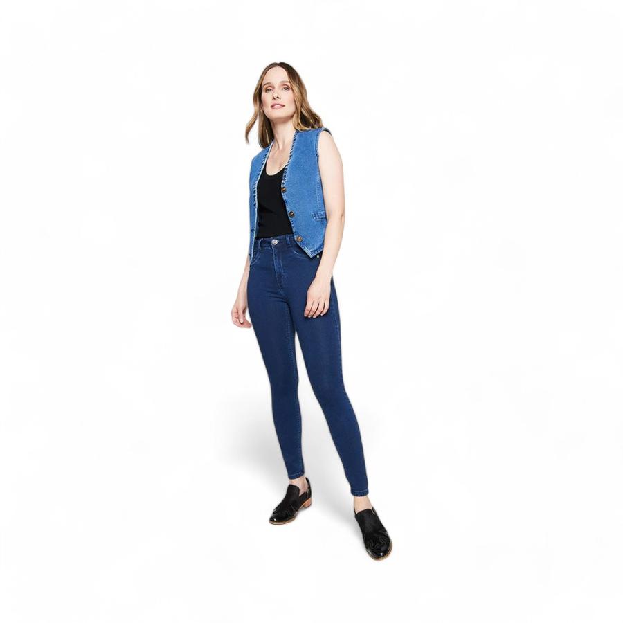 Jeans Mujer Amalia Jeans 4325 Push Up High Waist Azul