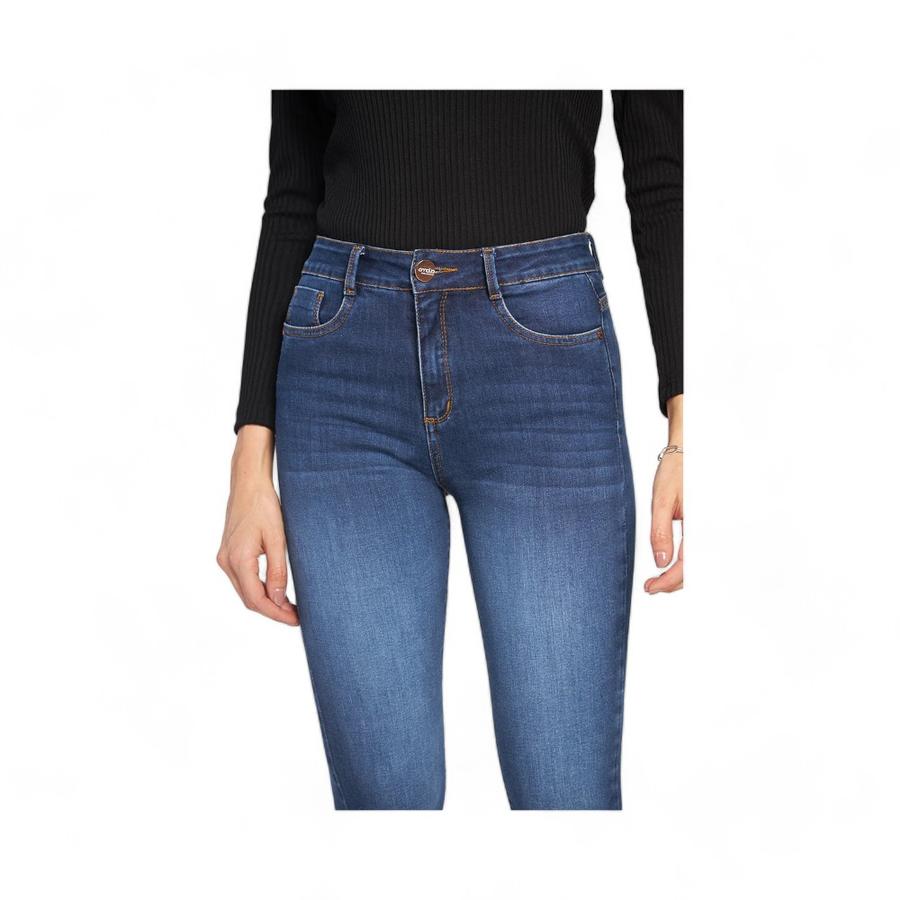 Jeans Mujer Amalia Jeans 4571 Tiro Alto Pitillo Azul