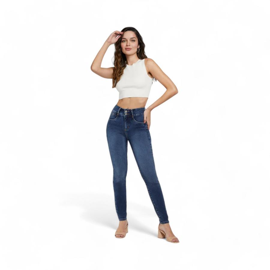 Jeans Mujer Amalia Jeans 4681 Push in Push Up Azul