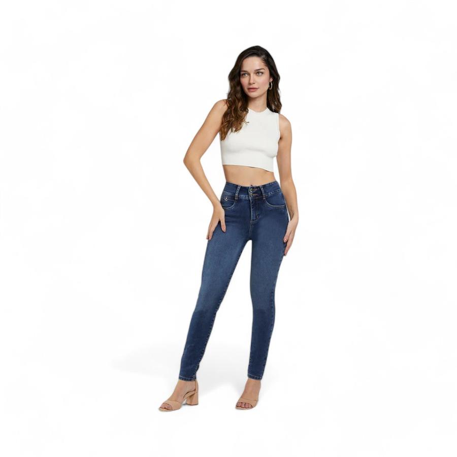 Jeans Mujer Amalia Jeans 4681 Push in Push Up Azul