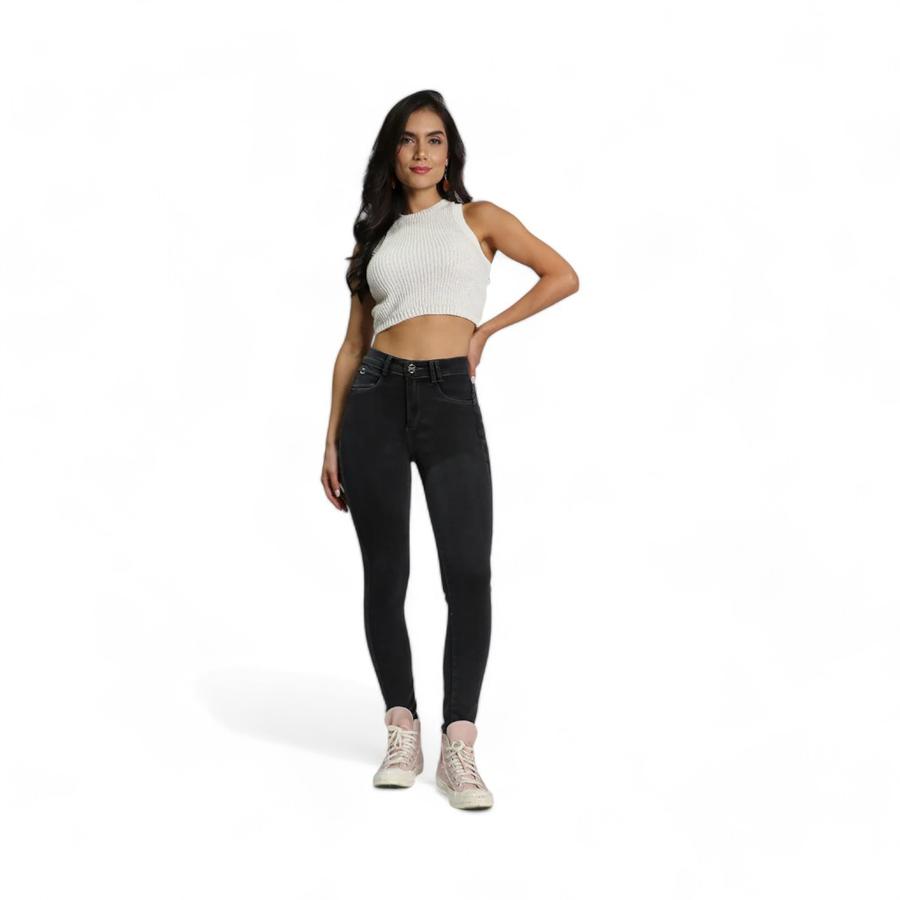 Jeans Mujer Amalia Jeans 4863 Push Up Negro