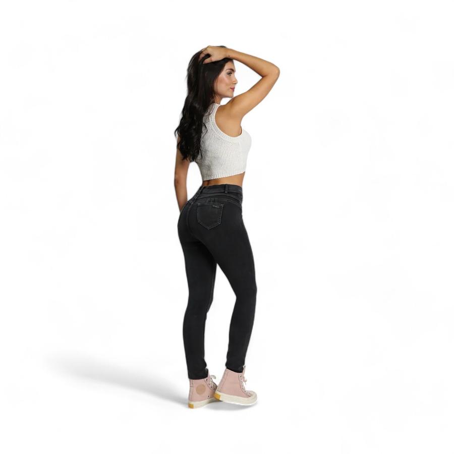 Jeans Mujer Amalia Jeans 4863 Push Up Negro