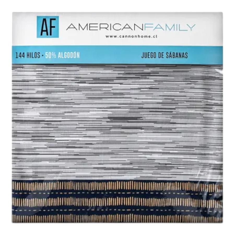 Sábanas American Family 1.5 Plazas 144 Hilos Lark