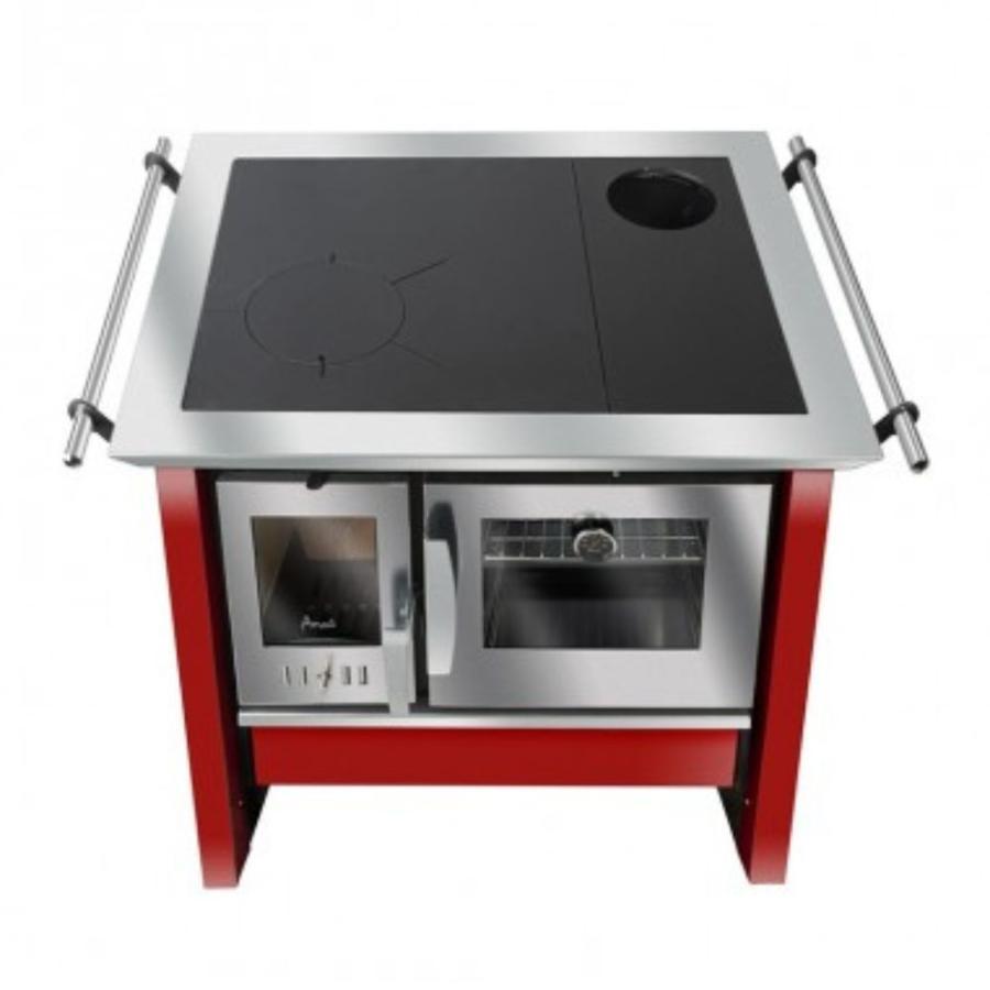 Cocina A Leña Amesti Allegra Rojo