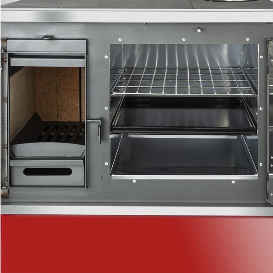 Cocina A Leña Amesti Allegra Rojo