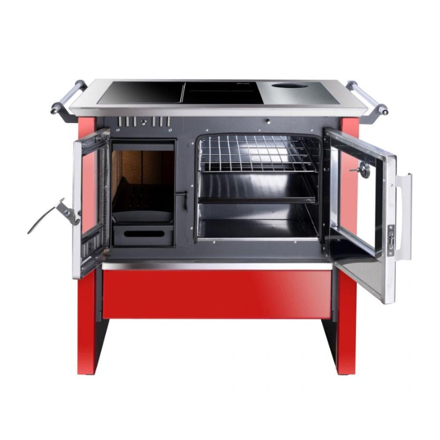 Cocina A Leña Amesti Allegra Vitrox Roja