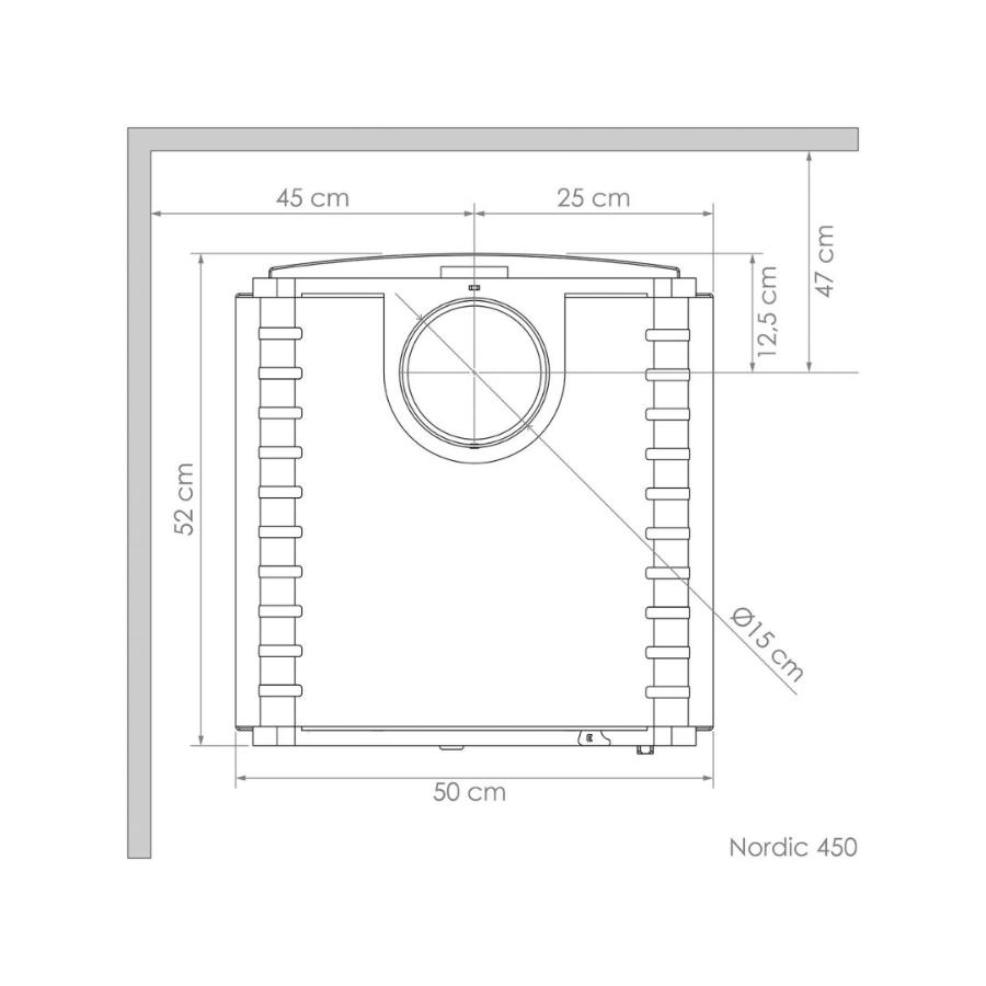 Calefactor A Leña Amesti Nordic 450
